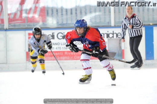 2011-02-20 Como 0754 Hockey Milano Rossoblu U10-Varese - Leonardo Quadrio